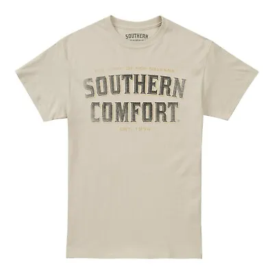 Buy Official Southern Comfort  Mens Soco Skull T-shirt Beige S - XXL • 13.99£