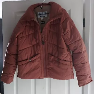 Buy Ladies Barbour Cabot Quilt Puffer Jacket. Funnel Collar.Rose Blush. Size 8. • 18£