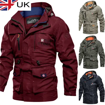 Buy Mens Winter Warm Waterproof Military Jacket Combat Outdoor Tactical Hooded Coats • 22.99£