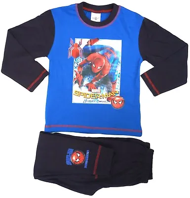 Buy Kids Spiderman Marvel Avengers Cotton Long Pyjama Sleepwear Nightwear Ages 4-10 • 5.99£