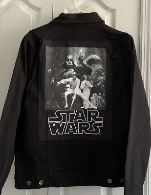 Buy Star Wars Luke Leai Vader Disney Hollywood Studios Black Denim Jacket Size Med • 93.55£