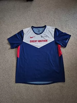 Buy Mens Nike Great Britain ATHLETIC T-Shirt 2023 Size UK Large • 20£