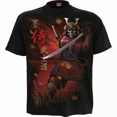 Buy SPIRAL DIRECT SAMURAI T-Shirt/Biker/Skull/Reaper/Goth/Darkwear/SAMURAI/Top/Tee • 19.99£