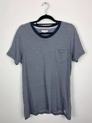 Buy Suit Denmark Blue & White Striped Short Sleeve T Shirt  Nautical Size L UK • 9.99£