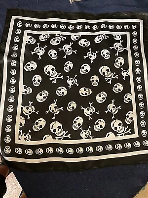 Buy Skull Design Goth/metal/pirate Bandana/face Mask/headscarf X1 Multiple Available • 3£
