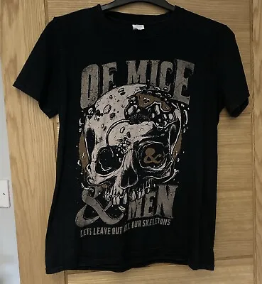 Buy Of Mice & Men Let’s Leave Out All Our Skeletons Band T Shirt Medium Gildan • 12.99£