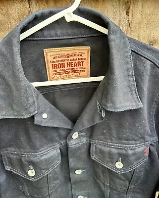 Buy Iron Heart Selvedge Denim Jacket 526j-142ib Size 44 View Listing For P-p Size • 102£