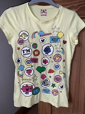 Buy 😍Little Miss Sunshine & Giggles Size M Best Friends Yellow T-shirt • 10£