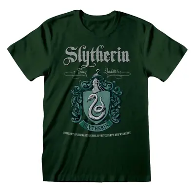 Buy Official Harry Potter - Slytherin Green Crest  T-Shirt • 14.99£