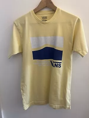 Buy Mans Vans Small Yellow T-shirt • 0.99£