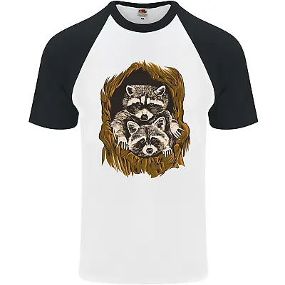 Buy Raccoons In A Tree Mens S/S Baseball T-Shirt • 8.99£