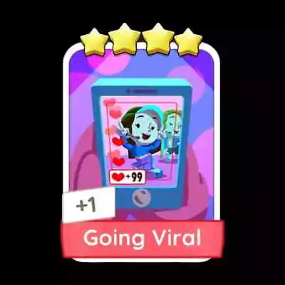 Buy GOING VIRAL - Monopoly GO Sticker/Card - SET 16  Fast Send • 1.85£