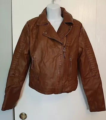 Buy Rue 21 Moto Jacket, Sz M, Faux Leather • 12.54£