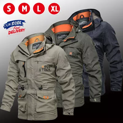 Buy Mens Winter Warm Waterproof Military Jacket Combat Outdoor Tactical Hooded Coat • 30.59£