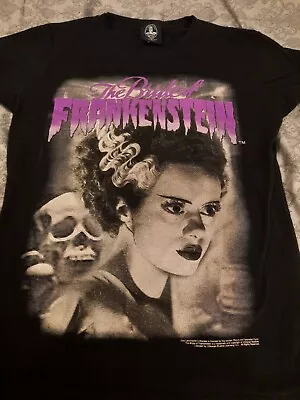 Buy Bride Of Frankenstein Monster Goth Fitted Black Shirt • 23.62£