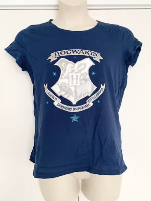 Buy Harry Potter Hogwarts T Shirt - Blue - UK Size 12-14 • 2.99£