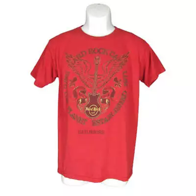 Buy Hard Rock Cafe T-Shirts Gatlinburg TN Souvenir XS Red Cotton Guitar Wings HRC  • 13.22£