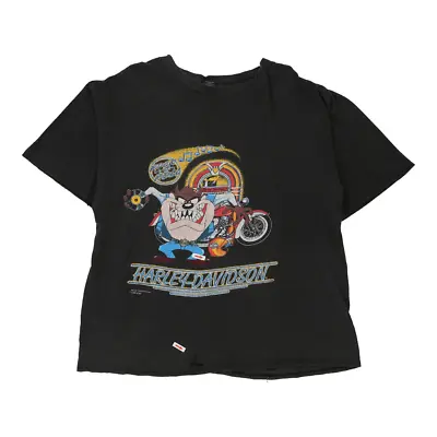 Buy Tasmanian Devil Harley Davidson T-Shirt - XL Black Cotton • 27.89£