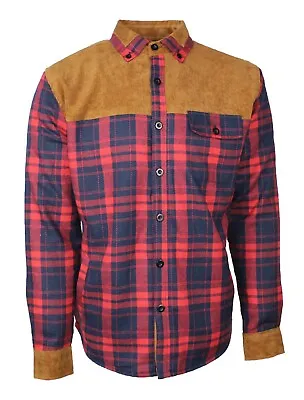 Buy Stormway Mens Padded Shirt Sherpa Fur Lined Lumberjack Shirt Jacket • 24.95£