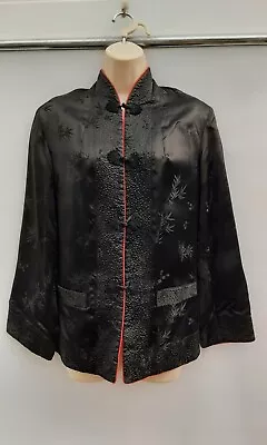 Buy Reversable Jacket,chinese,red/black,50's,60's,70s,80's Vintage Style,size 12 Ap • 8.99£