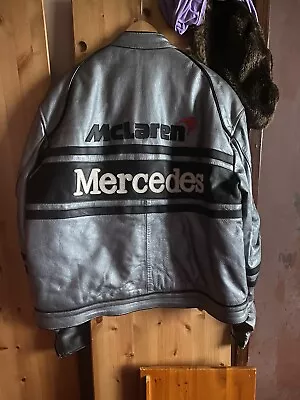 Buy Mens Leather Motorcycle Jacket 3XL • 50£