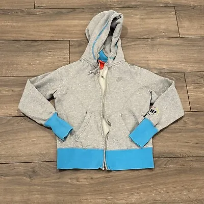 Buy Nike Hoodie Womens Small Gray Full Zip Sweater Jacket Sweatshirt Gym Athletic N7 • 9.44£