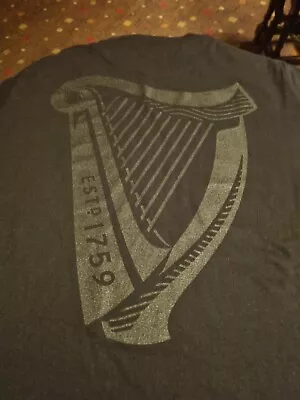 Buy Mens Black Guinness Ale Beer Alcohol Top T-shirt Bar Pub Bn Medium Collectable • 2.99£