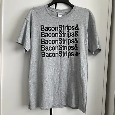 Buy Gildan Bacon Strips T Shirt - Epic Meal Time Grey - Large - Cotton • 13.99£
