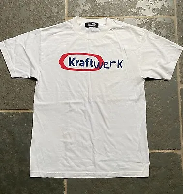 Buy Kraftwerk Skim Milk Mens Designer T-Shirt White Size M • 40£