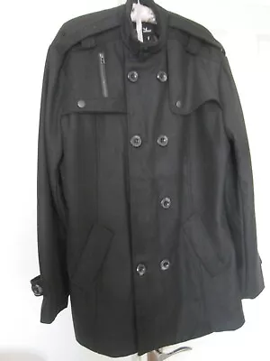 Buy Men's Black Pea Coat...Chest 42 ...New • 13.99£