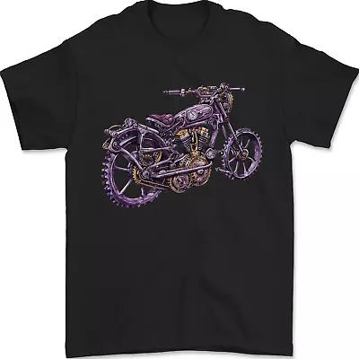 Buy Steampunk Motorbike Motorcycle Biker Mens T-Shirt 100% Cotton • 8.49£