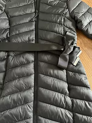 Buy Marks & Spencer Black Quilted Hooded Jacket NEW  • 25£