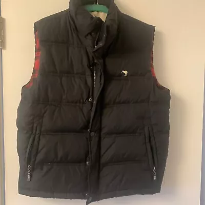 Buy Mens Canterbury Black Quilted Sleeveless Jacket Size S With Detachable Hood • 14£