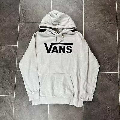 Buy Vans Spell Out Grey Hoodie Sweatshirt Jumper Pullover - Size Small • 9.99£