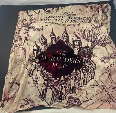 Buy The Wizarding World Harry Potter Universal Studios Marauder’s Map Scarf Burgundy • 20.82£