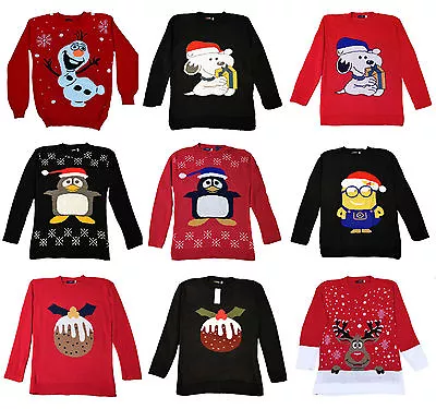 Buy Womens Ladies Unisex Novelty Christmas Jumper Olaf Frozen Reindeer Xmas Gift • 11.99£