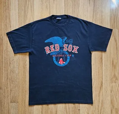Buy Boston Red Sox Graphic Navy T-shirt Men's Large • 10£