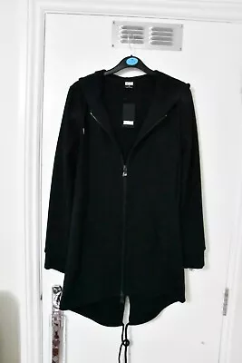 Buy Urban Classics Black Zip Up Sweatshirt Jacket (Parka Style) Size S (8-10) • 10£