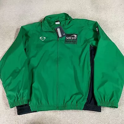 Buy Nike Jacket Mens Large L Green Full Zip Lightweight Celtic Soccer Savings 2006 • 35.27£