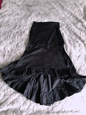Buy Phaze Gothic Ruffle Long Skirt, Size 10, Gothic Skirt, Gothic Clothing, Killstar • 45£