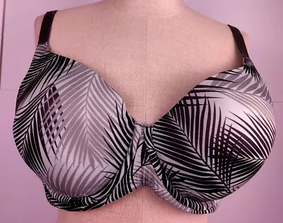 Buy Kindly Yours Green Leaf Design Underwired T Shirt Bra Size 38 DD  (31) • 13.99£