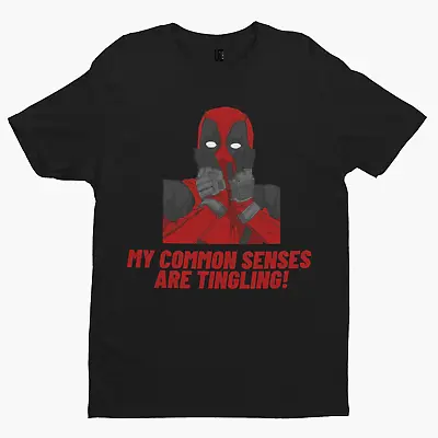 Buy Deadpool Common Senses T-Shirt - Retro Comedy 80s Funny Movie Poster • 9.59£
