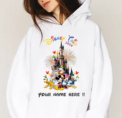 Buy Personalized Disneyland Paris Hoodie, Family Matching Disney Trip 2024 Gift Top • 18.99£