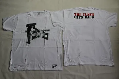 Buy The Clash Hits Back Jumbo T Shirt New Official Brixton Fair Deal Set 1982  • 7.99£