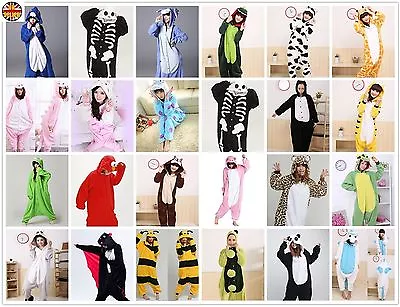 Buy Unisex Onesiee Animal Kigurumi Pyjamas Sleepwear Hoodies Fancy Dress Costume • 14.99£