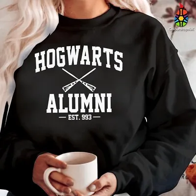 Buy SWEATSHIRT (1751) Hogwarts Alumni Est 993 Funny Halloween Sweatshirts • 15.99£