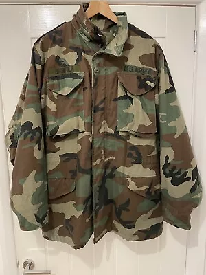 Buy Vintage Authentic Golden Mfg Co M65 Us Army Military Camo Jacket • 20£
