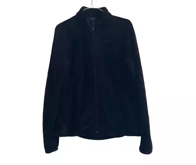Buy Polar Edge Womens Jacket L Black Soft Winter Fleece Faux Fur Full Zip Cozy • 21.22£