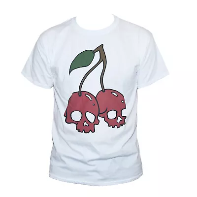 Buy Cherry Skulls  Goth Rockabilly T-shirt Unisex Short Sleeve Size S-2XL • 14£