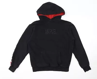 Buy Marvel Mens Black Cotton Pullover Hoodie Size XS • 6£